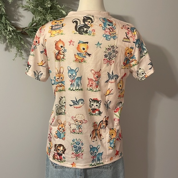 Nostalgic Animals Graphic Tee in Dusty Pink - Picture 5 of 8